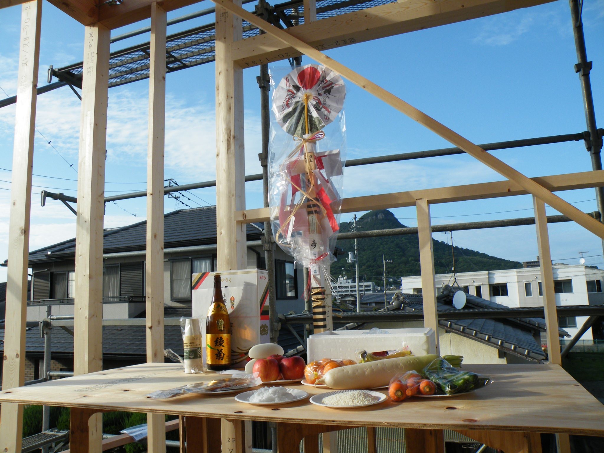 祝・高松町上棟式